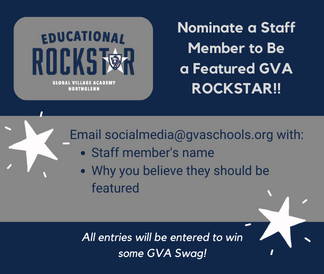 nominate your favorite staff member to be an educational rockstar! email socialmedia@gvaschools.org and win some swag